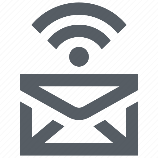 Envelope, internet, message, technology, wifi, wireless icon - Download on Iconfinder