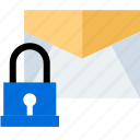 email, lock, safe, secured