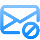 envelope, slash, email, letter, package, message, send, close, delete