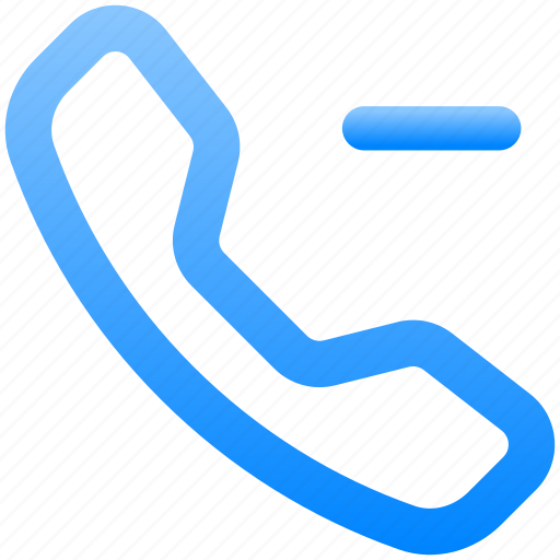 Telephone, minus, phone, communication, call, voice, delete icon - Download on Iconfinder