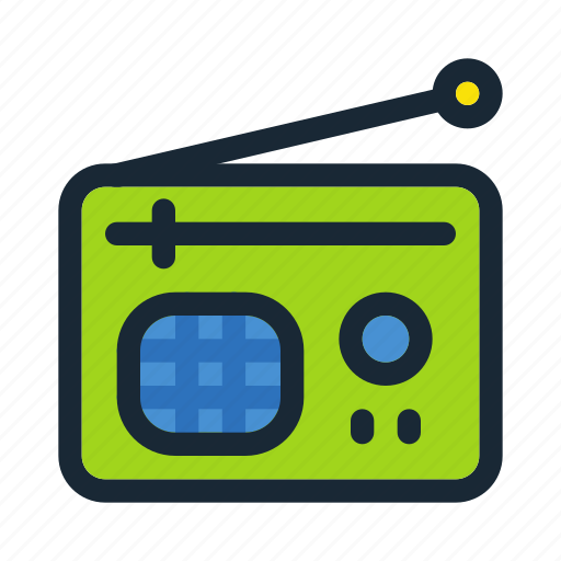 Broadcast, communication, device, information, media, message, radio icon - Download on Iconfinder