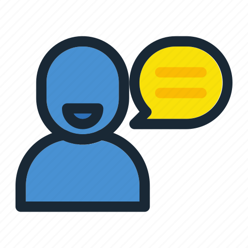 Communication, conversation, information, message, person, talk, user icon - Download on Iconfinder