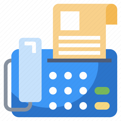 Communications, fax, office, printer, telephone, transfer icon - Download on Iconfinder