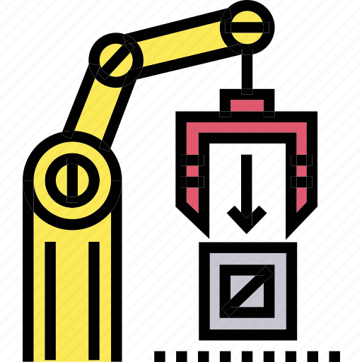 Automation, factory, hand, mechanism, package, robot, technology icon - Download on Iconfinder
