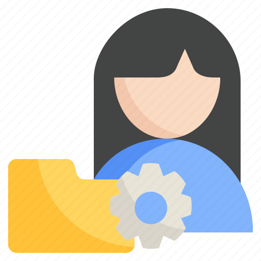 Company, secretary, business, woman, work icon - Download on Iconfinder