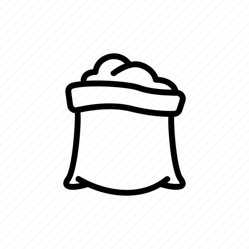 Agricultural, bag, compost, ground, organic, outline, soil icon - Download on Iconfinder