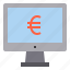 computer, euro, interface, money, technology 