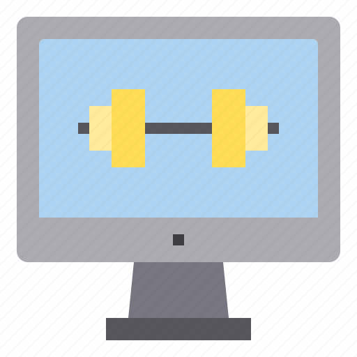 Computer, exercise, interface, technology, weight icon - Download on Iconfinder