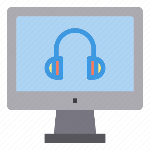 Computer, headphone, interface, technology icon - Download on Iconfinder