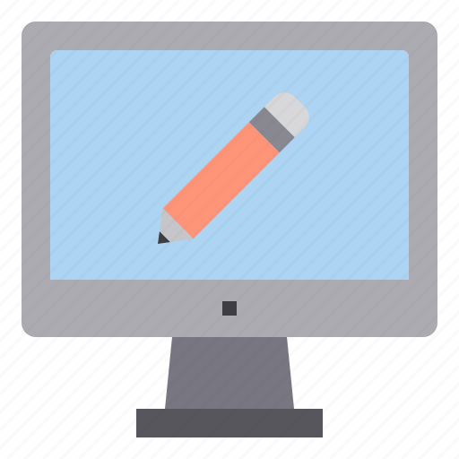 Computer, interface, lecture, technology, write icon - Download on Iconfinder