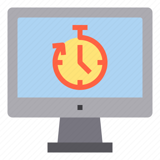 Computer, interface, stop, technology, time, watch icon - Download on Iconfinder
