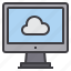 cloud, computer, interface, technology 