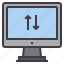 computer, download, exchange, interface, technology, upload 