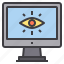 computer, eye, interface, technology 