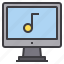 computer, interface, music, note, technology 