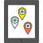 gps, map, marker, navigation, pc, pin, tablet 