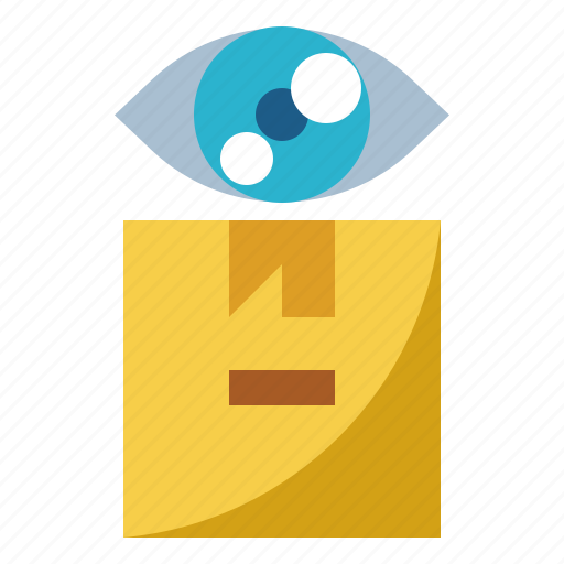 Box, delivery, eye, package, scan icon - Download on Iconfinder