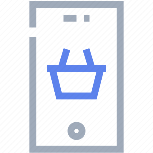 Application, basket, e-commerce, mobile, shopping, smartphone icon - Download on Iconfinder