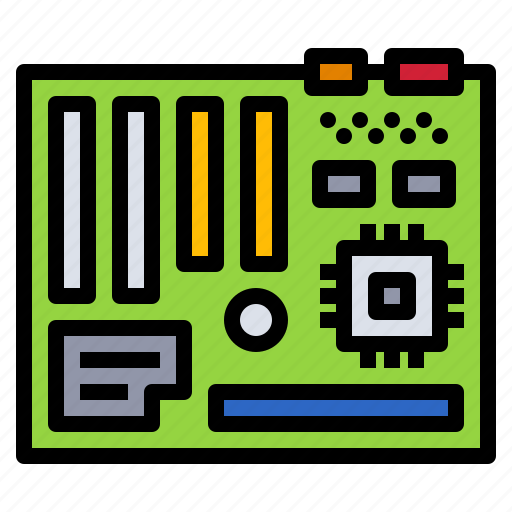 Accessory, computer, cpu, mainboard, slots icon - Download on Iconfinder