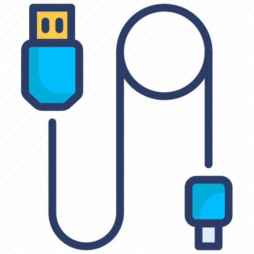 Cable, computer cable, cord, data cable, data cable icon, power cable, wire icon - Download on Iconfinder
