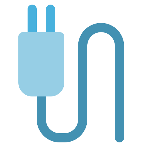 Computer, cord, electronic, hardware, plug, power icon - Free download
