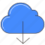 cloud, cloud storage, data, database, download, storage 
