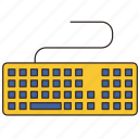 accessories, computer, key, keyboard, type, typing
