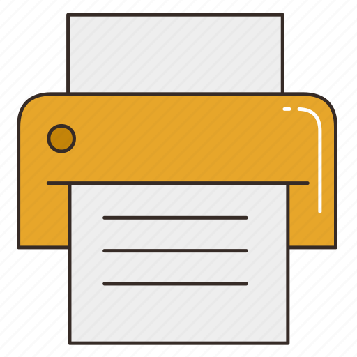 Document, fax, office, print, printing, technology icon - Download on Iconfinder