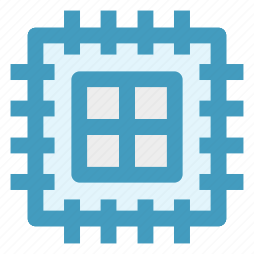Chip, microchip, processor, processor chip, processor cpu icon - Download on Iconfinder