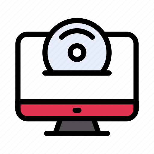 Cd, disc, dvd, lcd, screen icon - Download on Iconfinder