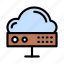 cloud, database, hardware, server, storage 