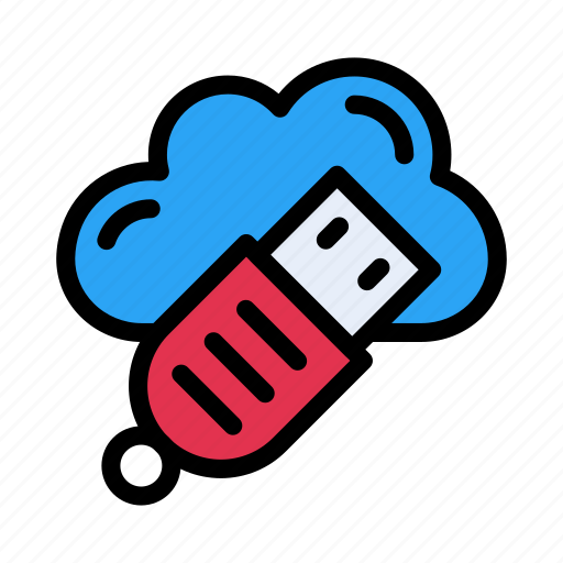 Cloud, drive, media, storage, usb icon - Download on Iconfinder