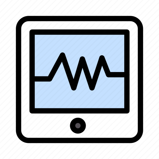 Device, gadget, pulses, tablet, technology icon - Download on Iconfinder
