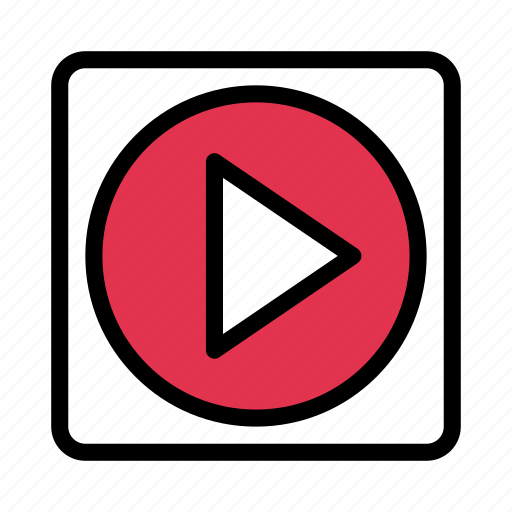 Button, mp4, play, player, video icon - Download on Iconfinder