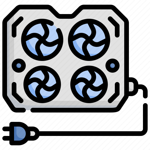 Cooling, fan, system, heat, heating, sink icon - Download on Iconfinder