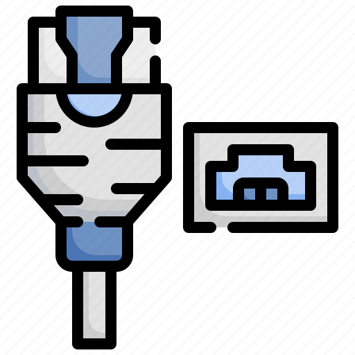 Ethernet, cable, networking, connection, electronics icon - Download on Iconfinder