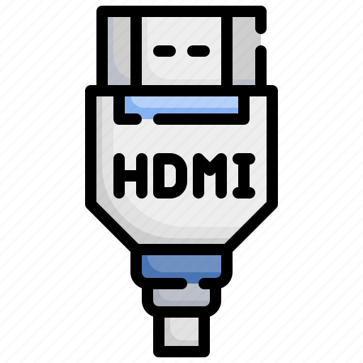Hdmi, cable, equipment, hardware, electronics, computer icon - Download on Iconfinder