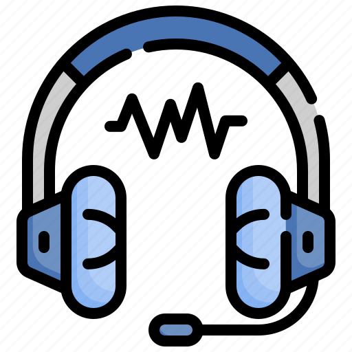 Headphone, gaming, communications, microphone, technology icon - Download on Iconfinder
