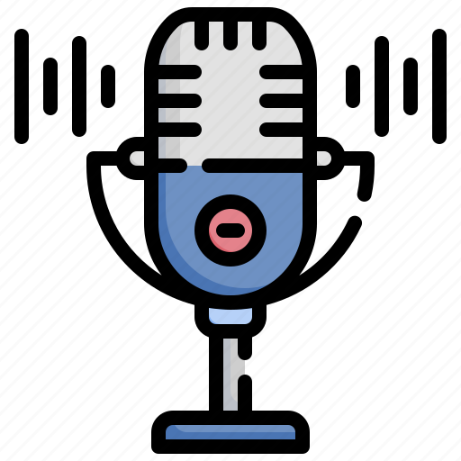 Microphone, radio, sound, recording, electronics icon - Download on Iconfinder