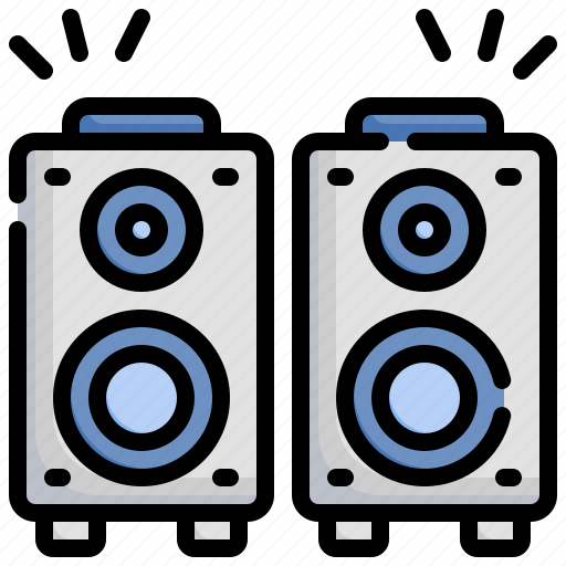 Speakers, music, multimedia, sound, box, audio icon - Download on Iconfinder