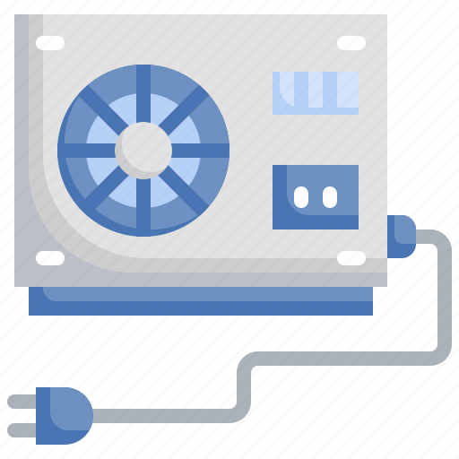 Power, supply, cable, electronics, fan, technology icon - Download on Iconfinder