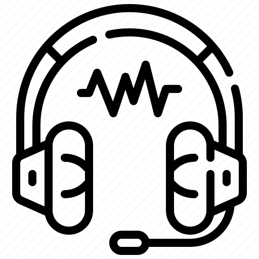 Headphone, gaming, communications, microphone, technology icon - Download on Iconfinder