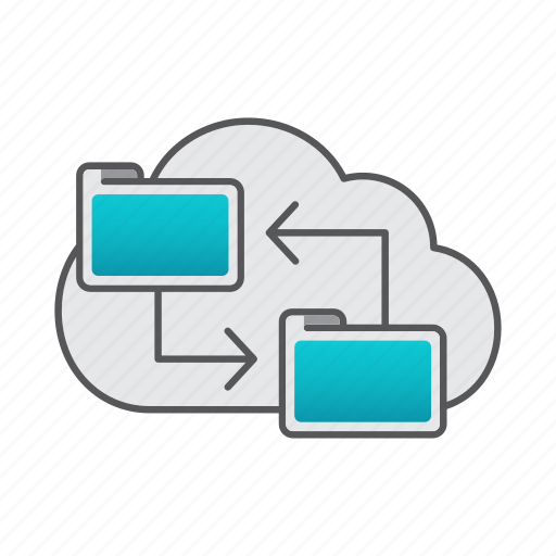 Backup, cloud, data, data transfer, file, folder icon - Download on Iconfinder