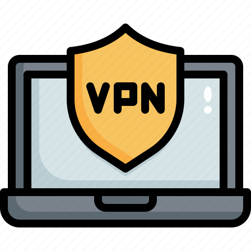 Vpn, virtual, private, network, secure, networking, laptop icon - Download on Iconfinder