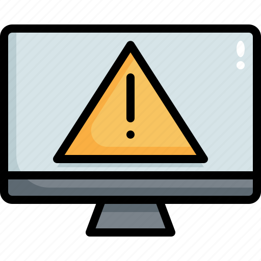 Warning, attention, virus, electronics, error, security, computer icon - Download on Iconfinder