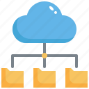 cloud, computing, storage, folder, files, network, database