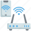 wifi, signal, router, smartphone, communication, connection, technology 