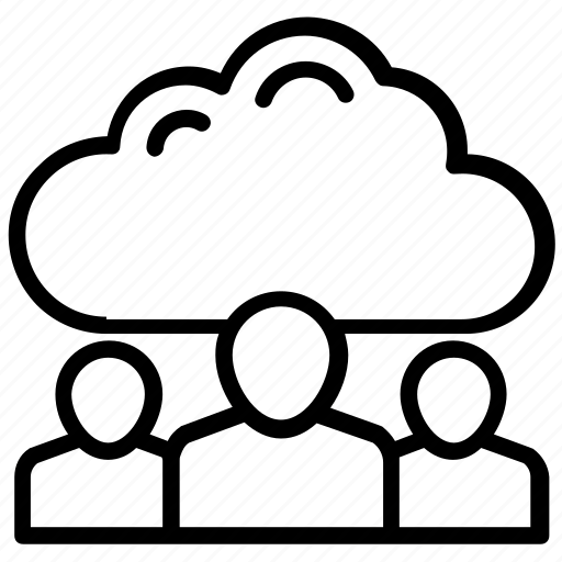 Cloud computing services, cloud outsource, cloud remote infrastructure, corporate cloud, private cloud icon - Download on Iconfinder