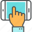 hand, mobile, phone, screen, smartphone, touch, use, using 