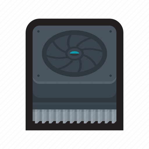 Heatsink, fan, cooler, ventilator, heat sink icon - Download on Iconfinder